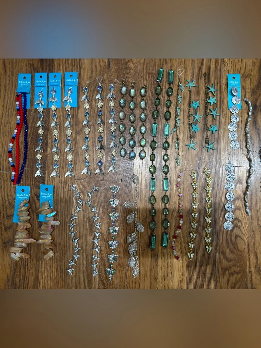 HILDIE & JO & ASSORTED BRANDS beads, chains, tools - jewelry making lot